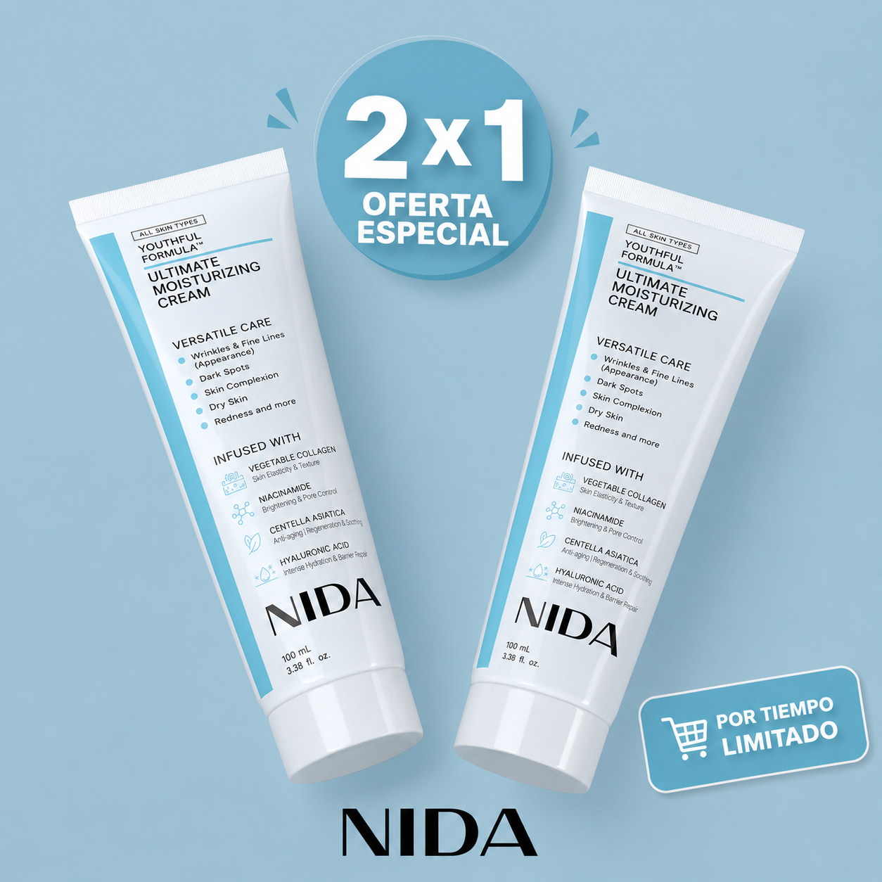 Crema NIDA – Nutrición intensiva que se revela desde la primera noche